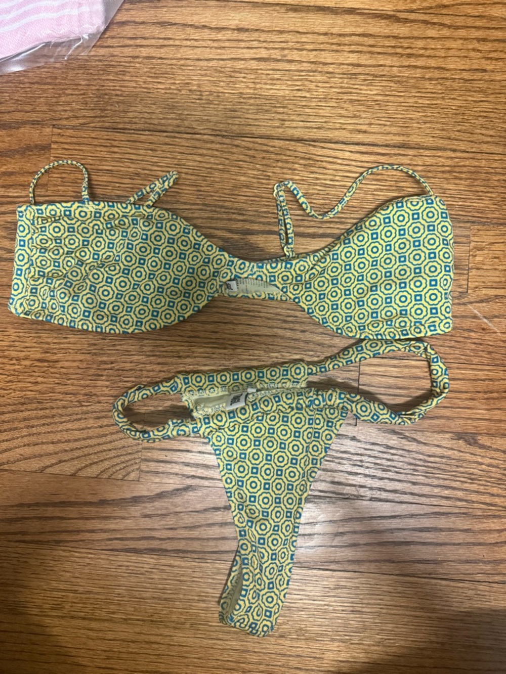 triangl swimwear Yellow Geometric Print Bikini